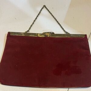 Vintage 1950’s Red Clutch Bag